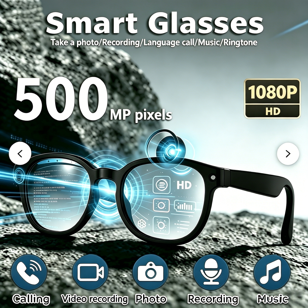 Smart Glasses Lens - AI smart glasses, high-definition video recording,