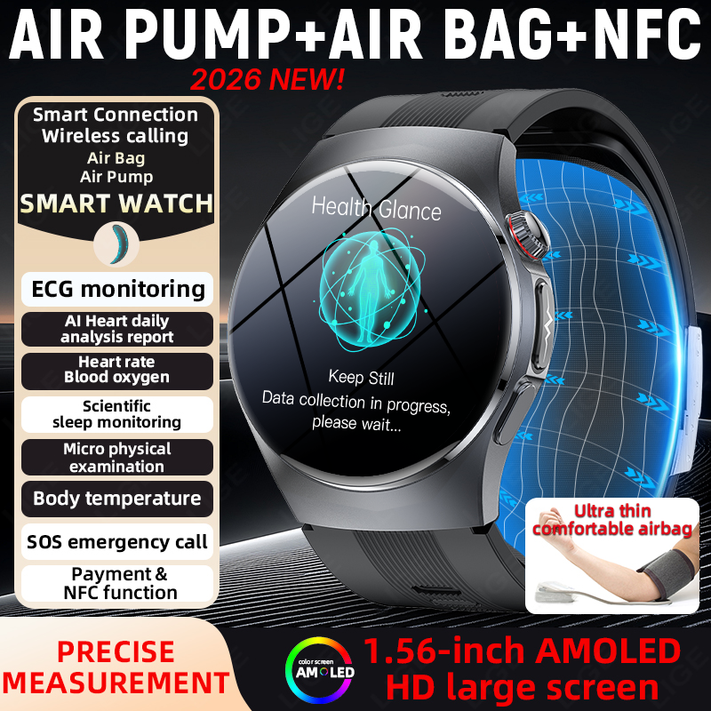 Fall Detection Watch - LIGE New Airbag Air Pump Accurate