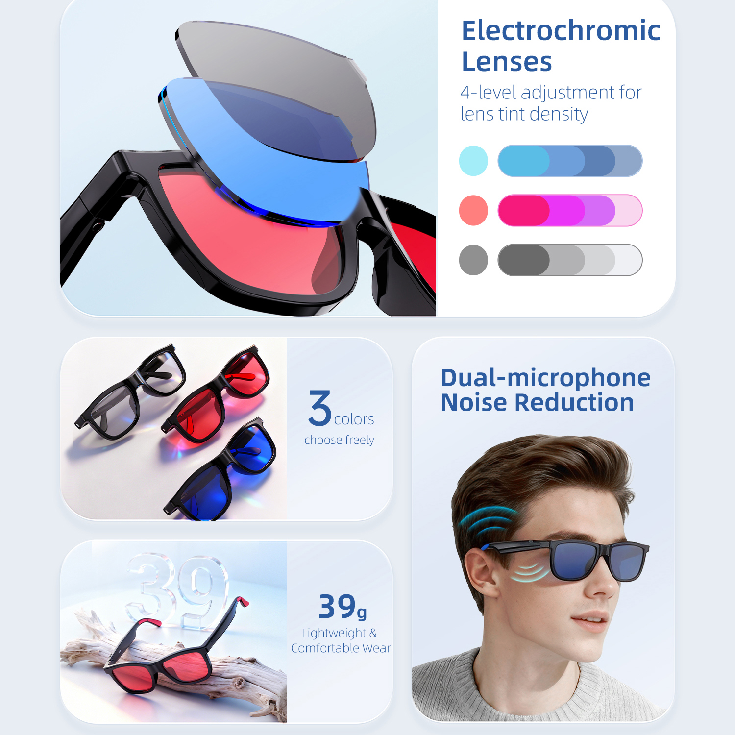 New AI Audio Glasses Electroch - Smart Glasses Lens incelemesi ve fiyatı