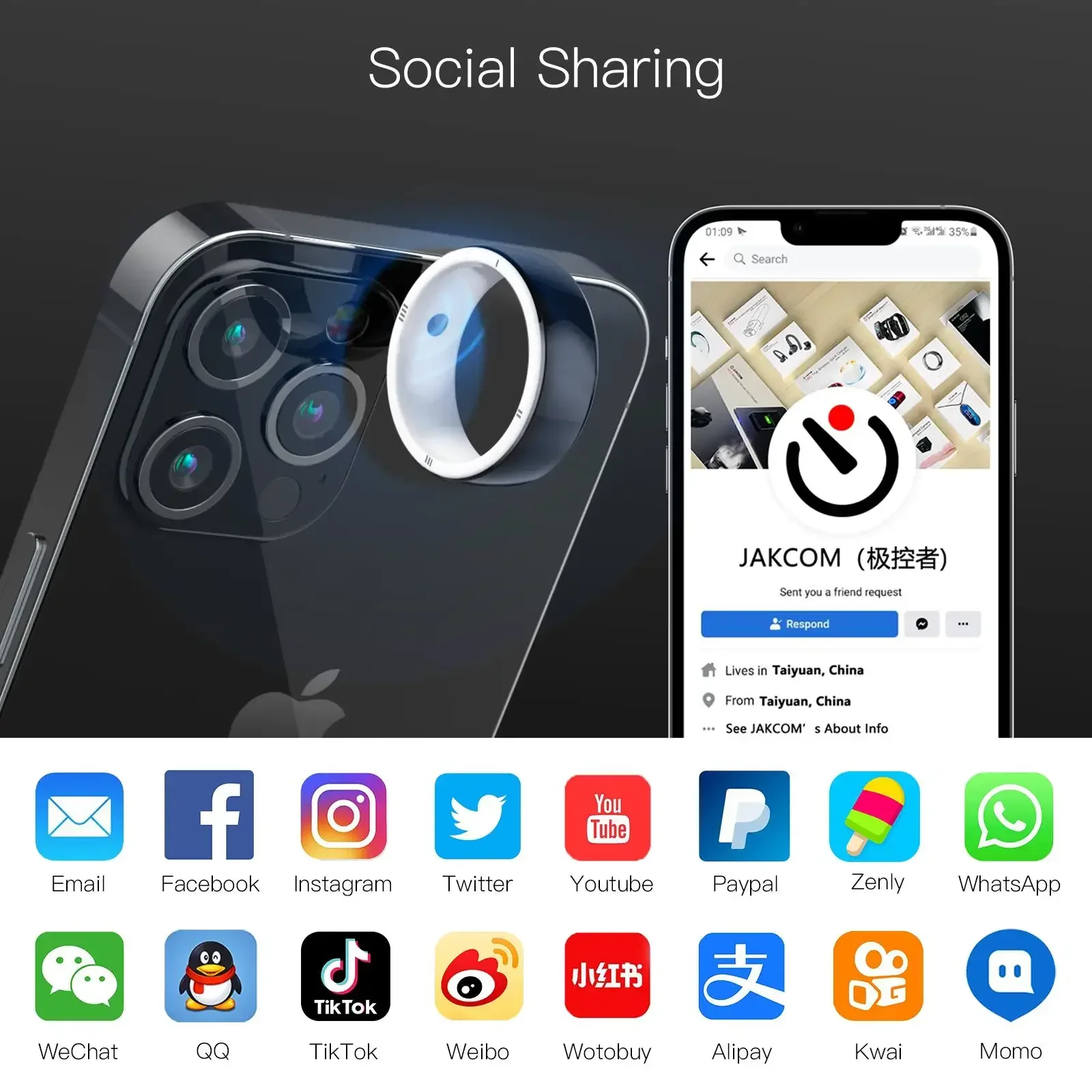 Smart Ring Smart Wearable Devi - Smart Ring Nfc Pay incelemesi ve fiyatı
