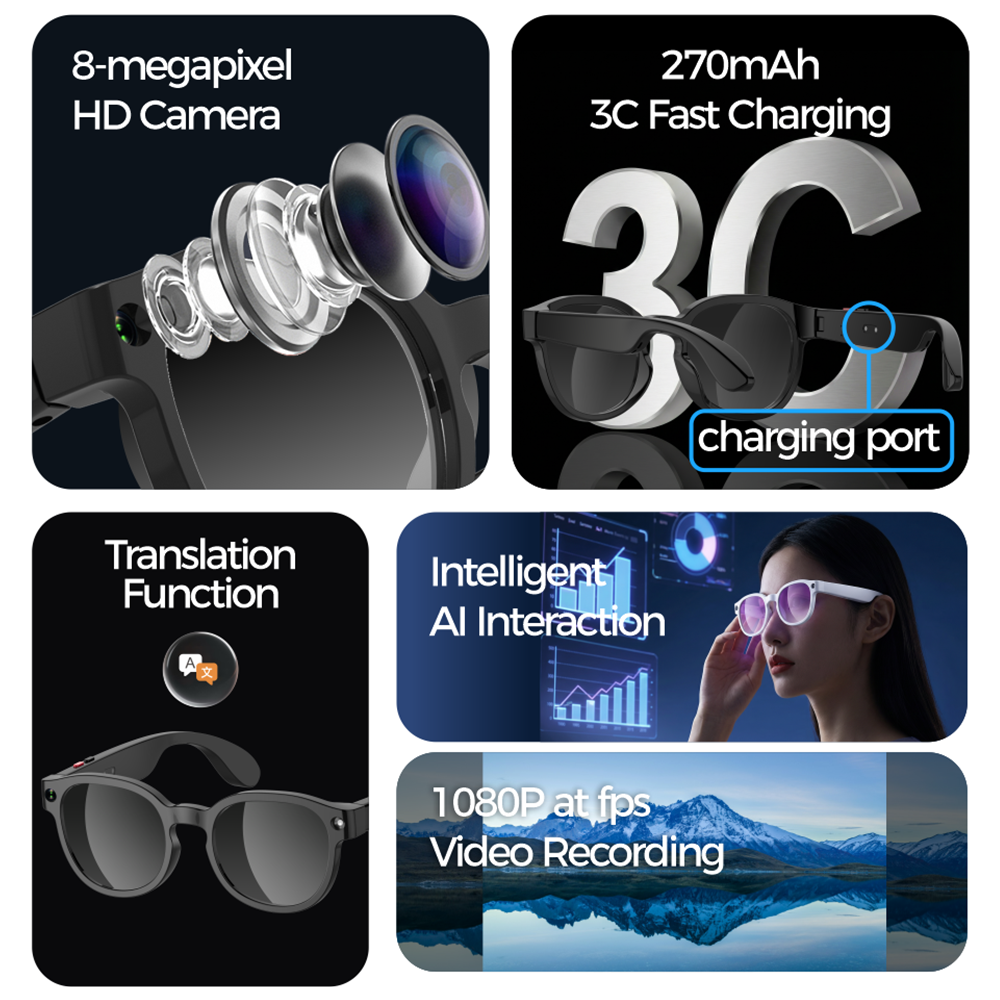 AI smart glasses, high-definit - Smart Glasses Lens incelemesi ve fiyatı