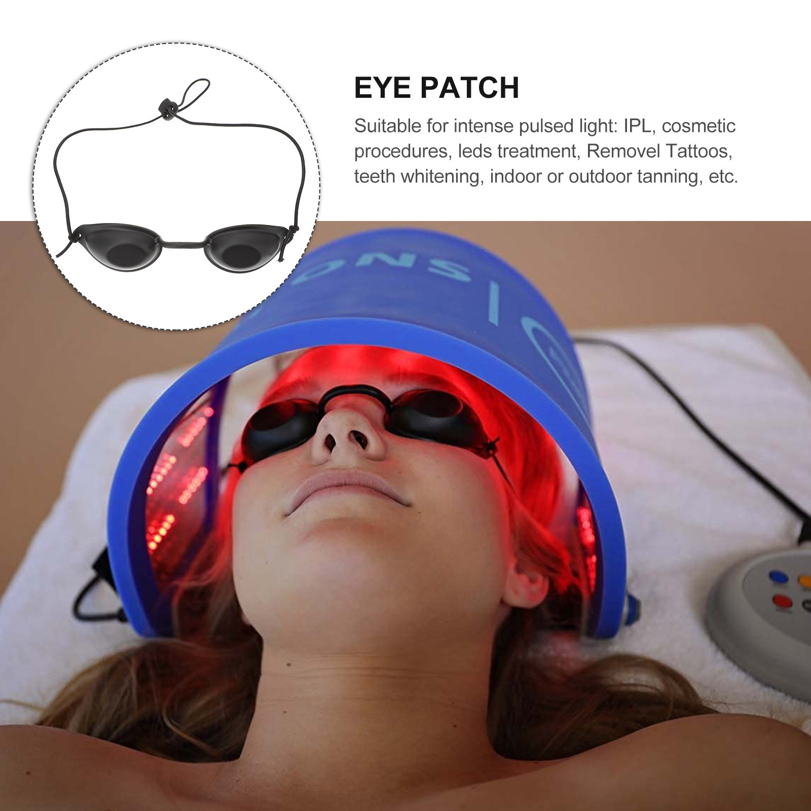 Safety Goggles Eye Patch for P - Light Therapy Glasses incelemesi ve fiyatı