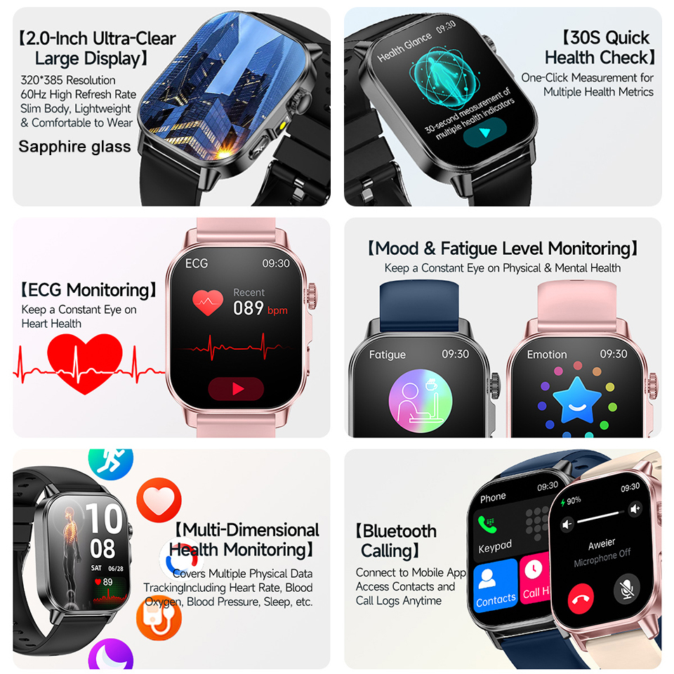 2026 New Body Analysis Health  - Fall Detection Watch incelemesi ve fiyatı