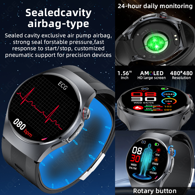 LIGE 2026 New Air Pump Airbag  - Fall Detection Watch incelemesi ve fiyatı