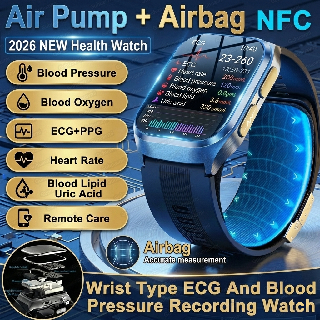 2026New Air Pump Airbag True B - Fall Detection Watch incelemesi ve fiyatı